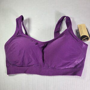 Truekind Purple Comfort Wireless Shaper Bra #10022 Size 2XL